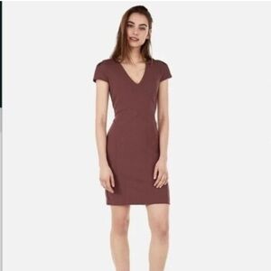 Express Women's Dark Mauve Mini Dress